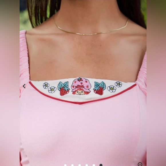 Strawberry Shortcake Embroidered Midi
Dress - BoxLunch Exclusive. - Picture 7 of 8